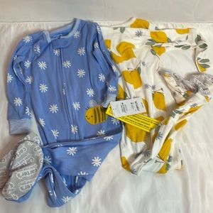 NWT Carter’s 2pc Bee and Lemon Footie Pajamas (18m)